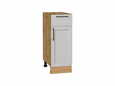 Шкаф нижний с 1-ой дверцей и ящиком Сканди 816*300*480 Grey Silkwood / Дуб Вотан