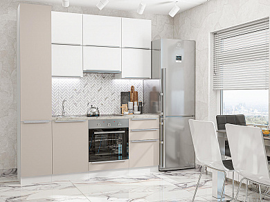 Фьюжн-06 2340*2000*600 Silky White/Clay Silk