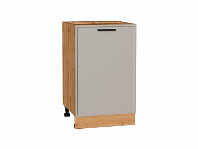 Шкаф нижний с 1-ой дверцей Фрейм 816*500*484 Clay Silk / Дуб Вотан