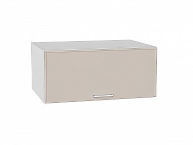 Шкаф верхний горизонтальный глубокий Квадро 358*800*577 Кашемир / Белый