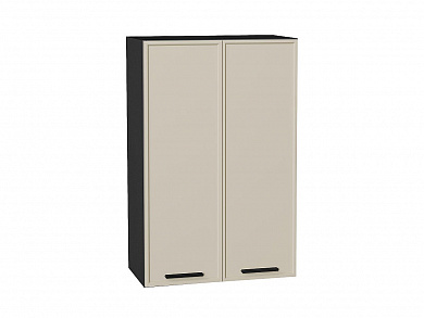 Шкаф верхний с 2-мя дверцами Фрейм 920*600*324 Cream Silk / Graphite
