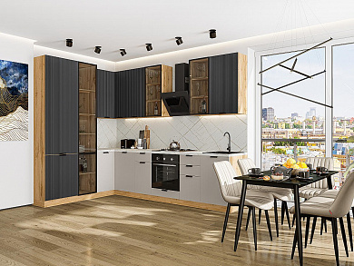 Евро Лайн-07 2340*2000/3000*600 Антрацит/Агат