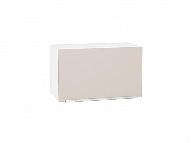 Шкаф верхний горизонтальный Фьюжн 358*600*320 Cream Silk / Белый