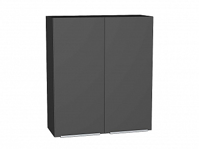 Шкаф верхний с 2-мя дверцами Фьюжн 920*800*320 Stormy Silk / Graphite