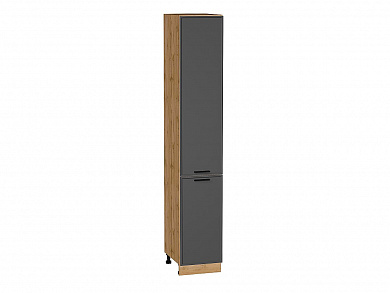 Шкаф пенал с 2-мя дверцами Фрейм 2336*400*580 Stormy Silk / Дуб Вотан