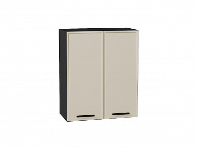 Шкаф верхний с 2-мя дверцами Фрейм 716*600*324 Cream Silk / Graphite