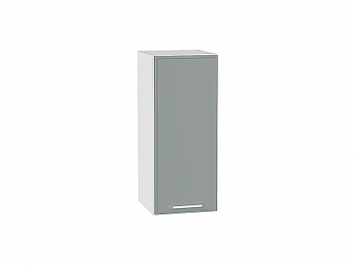Шкаф верхний с 1-ой дверцей Квадро 716*300*321 Аквамарин / Белый