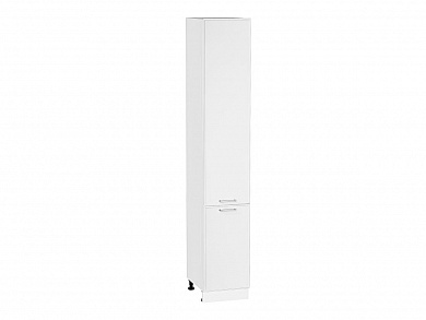 Шкаф пенал с 2-мя дверцами Квадро 2336*400*577 Белый / Белый