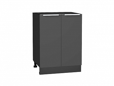 Шкаф нижний с 2-мя дверцами Фьюжн 816*600*480 Stormy Silk / Graphite