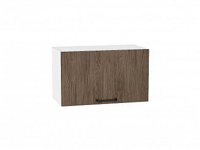 Шкаф верхний горизонтальный Флэт 358*600*318 Brown Casella Oak 2S / Белый