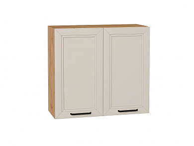 Шкаф верхний с 2-мя дверцами Нео 716*800*320 Cream Silk / Дуб Вотан