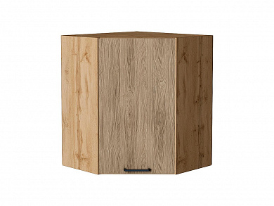 Шкаф верхний угловой Флэт 716*600*600 Natural Casella Oak 2S / Дуб Вотан