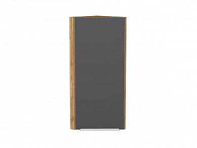 Шкаф верхний торцевой Фьюжн 920*300*306 Stormy Silk / Дуб Вотан