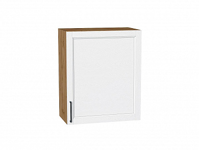Шкаф верхний с 1-ой дверцей Сканди 716*600*320 White Silkwood / Дуб Вотан