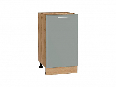 Шкаф нижний с 1-ой дверцей Квадро 816*450*481 Аквамарин / Дуб Вотан