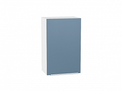 Шкаф верхний с 1-ой дверцей Фьюжн 716*450*320 Silky Blue / Белый