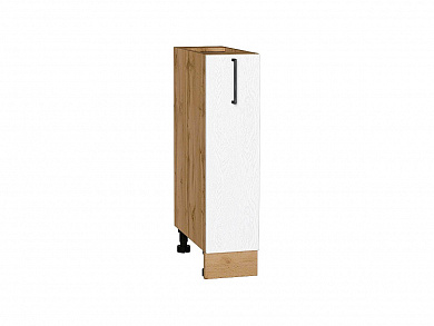 Шкаф нижний бутылочница Сканди 816*200*480 White Silkwood / Дуб Вотан