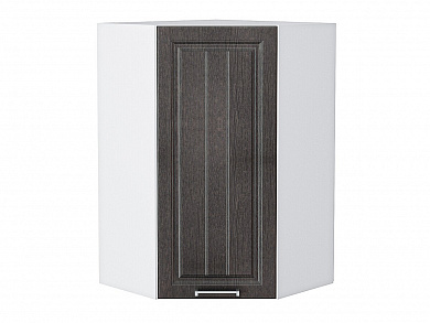 Шкаф верхний угловой Прага 920*600*600 Венге премиум / Белый