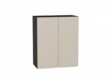 Шкаф верхний с 2-мя дверцами Фьюжн 716*600*320 Cream Silk / Graphite