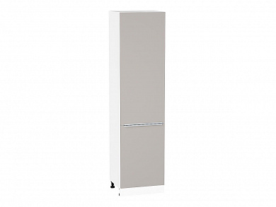 Шкаф пенал с 2-мя дверцами Фьюжн 2336*600*576 Clay Silk / Белый