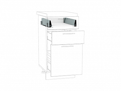 Ящик низкий POWER BOX1 85*768*447 Белый/Серый