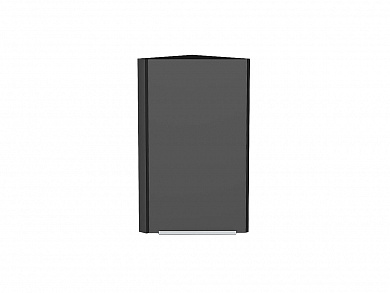 Шкаф верхний торцевой Фьюжн 716*300*306 Stormy Silk / Graphite