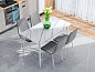 Стол Uni-Form-S2.2B 1300*700*750 SGrey/White Matt Marble