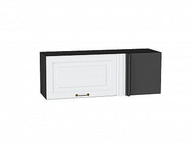 Шкаф верхний прямой угловой горизонтальный Ницца 358*1000*350 Белый / Graphite