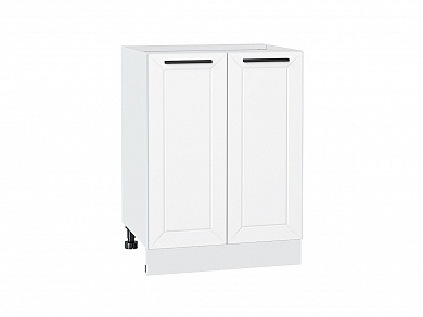Шкаф нижний с 2-мя дверцами Глетчер 816*600*478 Айленд Силк / Белый