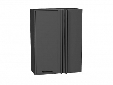 Шкаф верхний прямой угловой Фрейм 920*700*345 Stormy Silk / Graphite