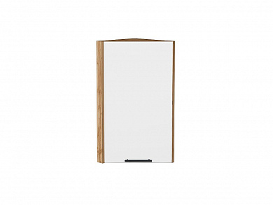 Шкаф верхний торцевой Лайт 716*300*304 Special White / Дуб Вотан