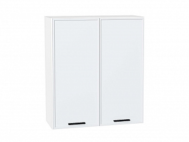 Шкаф верхний с 2-мя дверцами Фрейм 920*800*324 White Silk / Белый