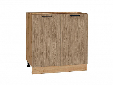 Шкаф нижний с 2-мя дверцами Флэт 816*800*478 Natural Casella Oak 2S / Дуб Вотан