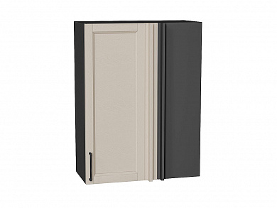 Шкаф верхний прямой угловой Сканди 920*700*345 Cream Silkwood / Graphite