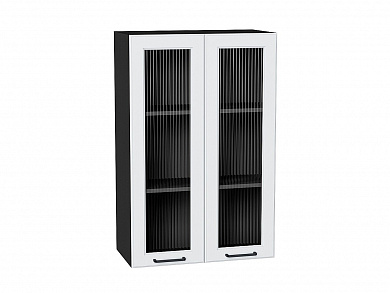 Шкаф верхний с 2-мя остекленными дверцами Барселона 920*600*324 Белый / Graphite