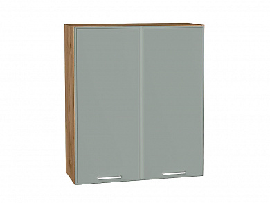 Шкаф верхний с 2-мя дверцами Квадро 920*800*321 Аквамарин / Дуб Вотан