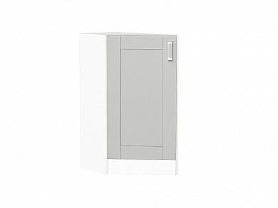Шкаф нижний торцевой Лофт 816*296*554 Grey Silk / Белый