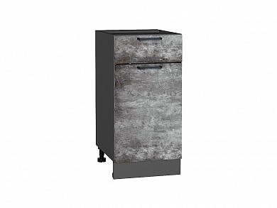 Шкаф нижний с 1-ой дверцей и ящиком Флэт 816*400*478 Temple Stone 2S / Graphite