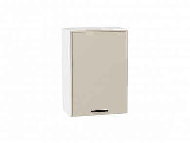 Шкаф верхний с 1-ой дверцей Фрейм 716*500*324 Cream Silk / Белый