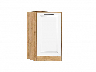 Шкаф нижний торцевой Нео 816*296*554 White Silk / Дуб Вотан