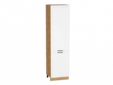 Шкаф пенал с 2-мя дверцами Нео 2336*600*576 White Silk / Дуб Вотан