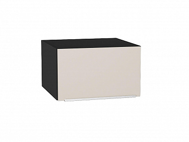 Шкаф верхний горизонтальный глубокий Фьюжн 358*600*576 Cream Silk / Graphite