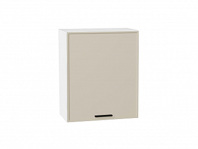Шкаф верхний с 1-ой дверцей Фрейм 716*600*324 Cream Silk / Белый