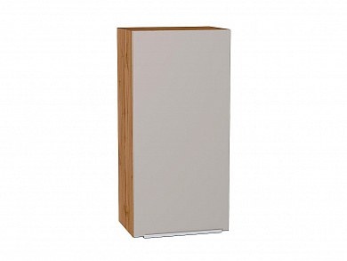 Шкаф верхний с 1-ой дверцей Фьюжн 920*450*320 Clay Silk / Дуб Вотан
