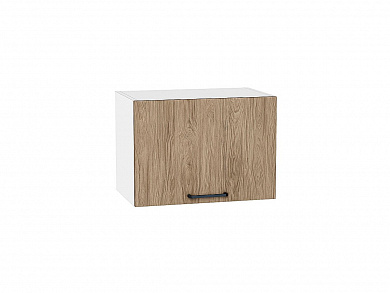 Шкаф верхний горизонтальный Флэт 358*500*318 Natural Casella Oak 2S / Белый