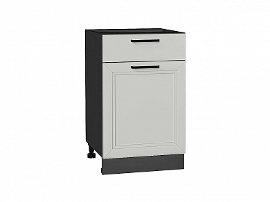 Шкаф нижний с 1-ой дверцей и ящиком Нео 816*500*480 Grey Silk / Graphite