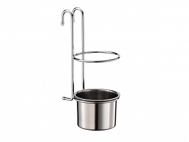 Стакан навесной для столовых приборов 260*135*105 Хром