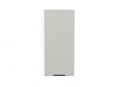 Шкаф верхний торцевой Лайт 920*300*304 Special Grey / Белый