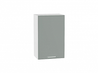 Шкаф верхний с 1-ой дверцей Квадро 716*450*321 Аквамарин / Белый
