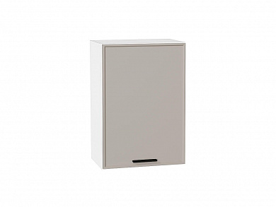 Шкаф верхний с 1-ой дверцей Фрейм 716*500*324 Clay Silk / Белый